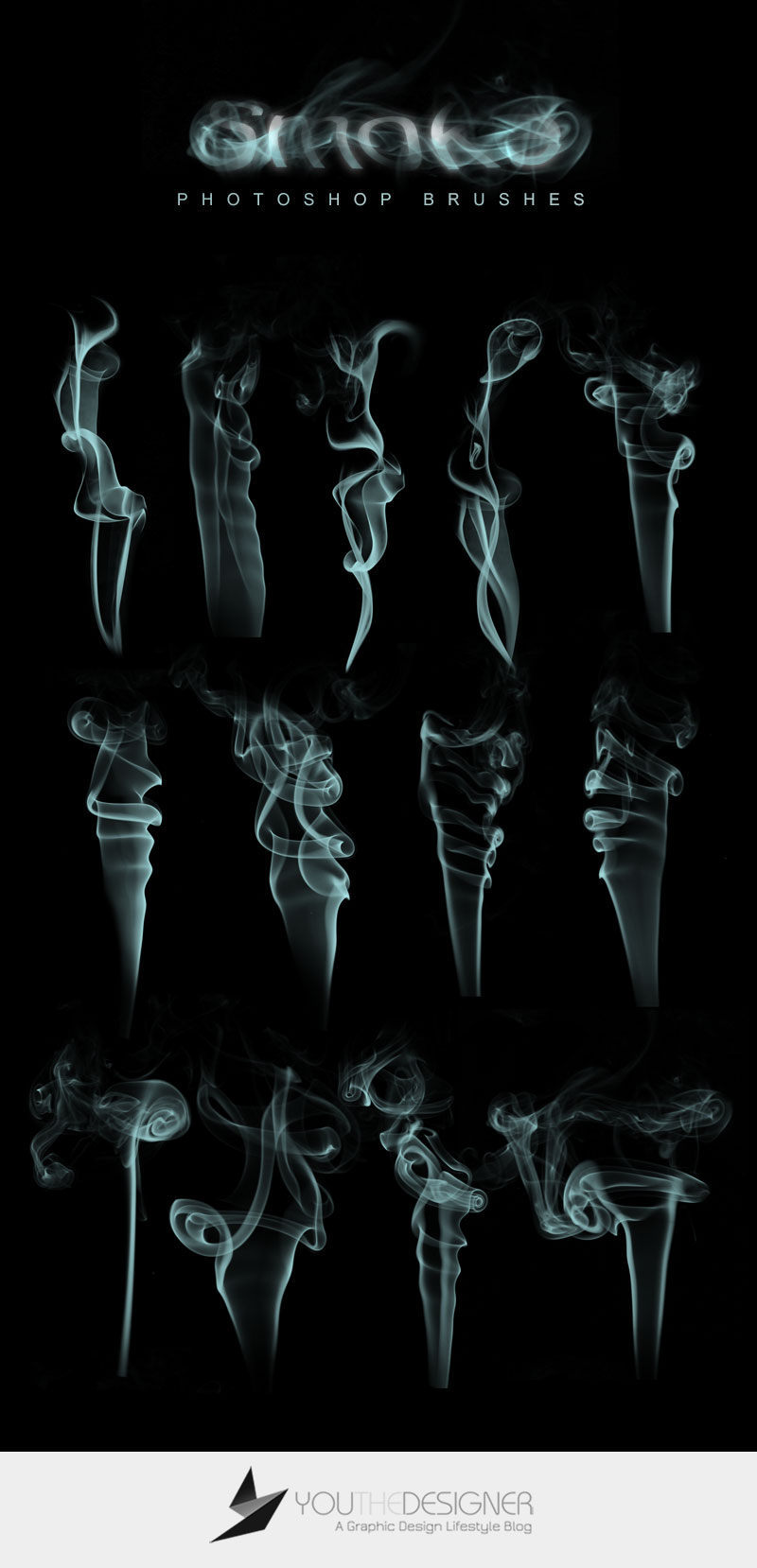 pinceles de humo photoshop