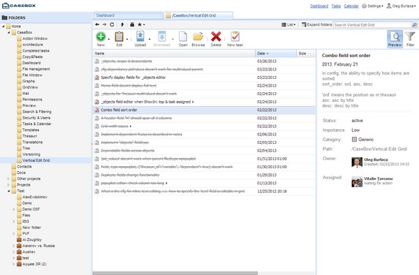 CaseBox – CMS en PHP para administrar tareas, registros y archivos
