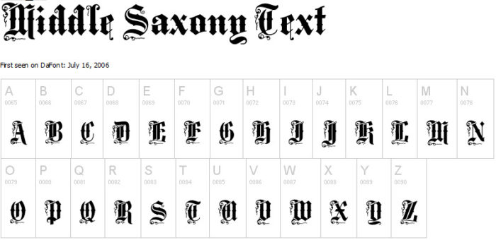 tipografia estilo medieval