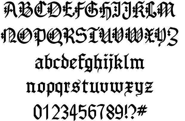 letra tipo medieval