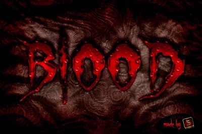 Blood. Efecto texto sangre con Photoshop