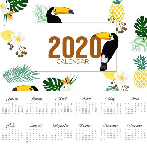Calendario 2020 En Espanol Bensar