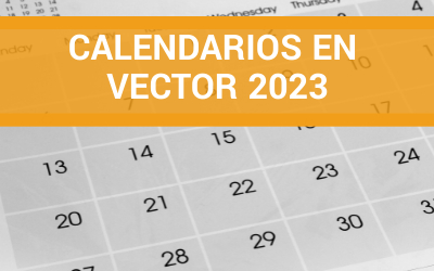 Plantillas de calendarios en vector – 2023 y años anteriores