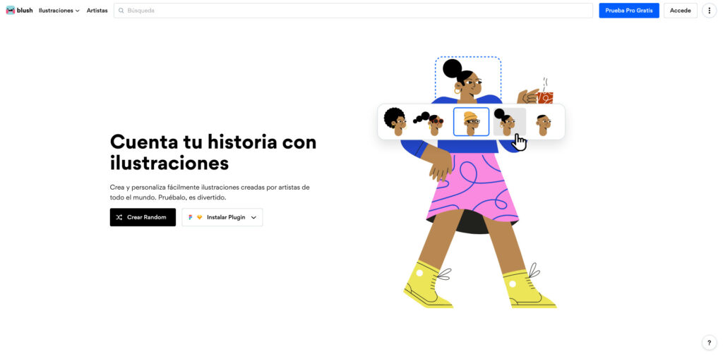 Blush ilustraciones