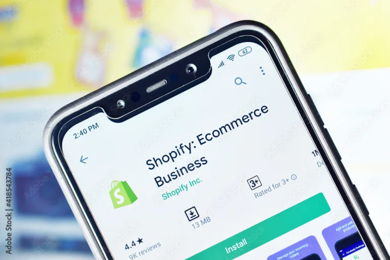 shopify application on smartphone stockpack adobe stock jpg