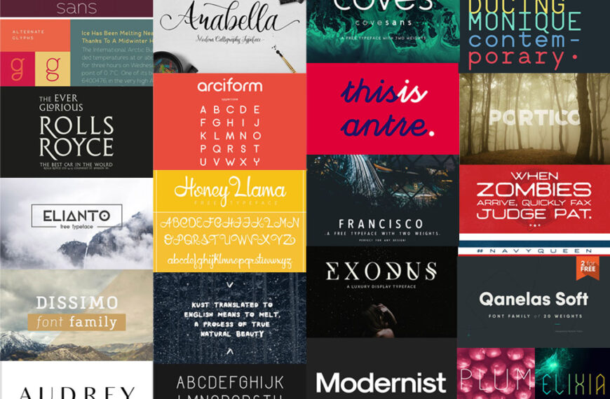 9 tipografias frescas para disenadores