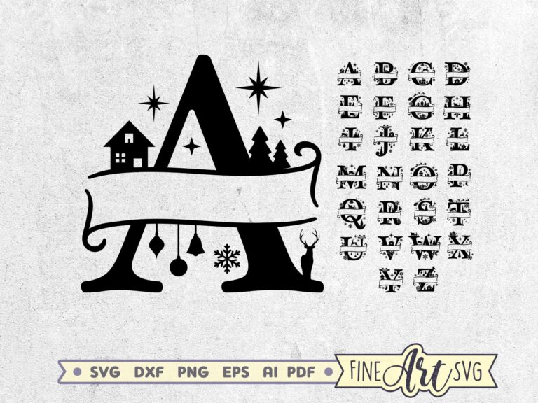 alfabetos navidenos en vector