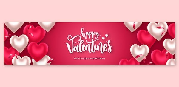 banners en vector para san valentin