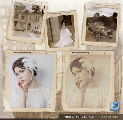 coleccion de acciones vintage para photoshop