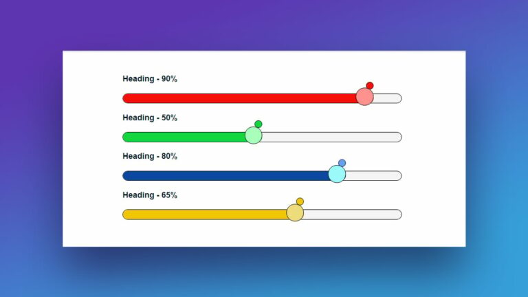 coleccion de html5 progress bar