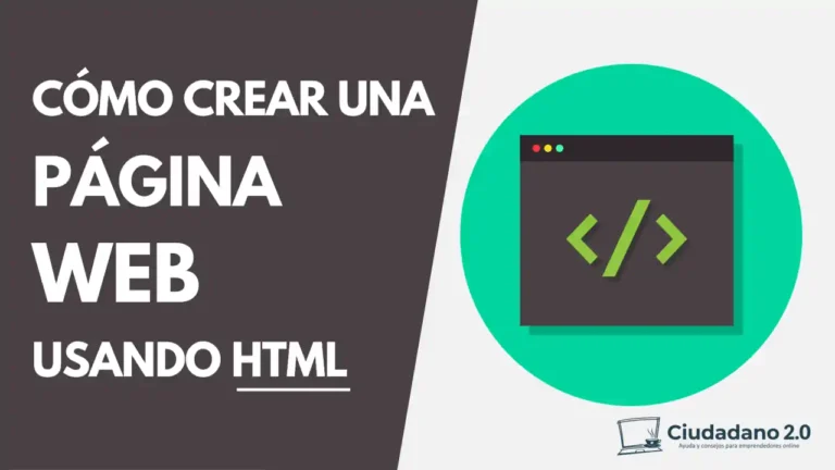 como crear una pagina web en html5 desde cero