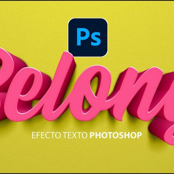 como hacer letras en 3d con photoshop