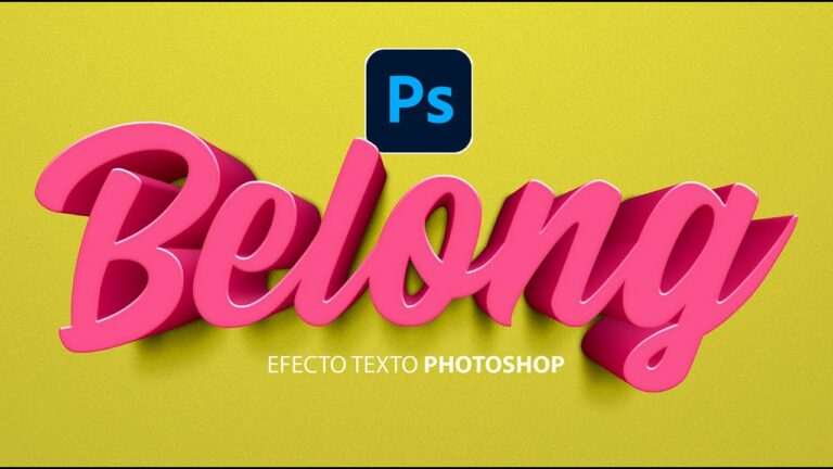 como hacer letras en 3d con photoshop