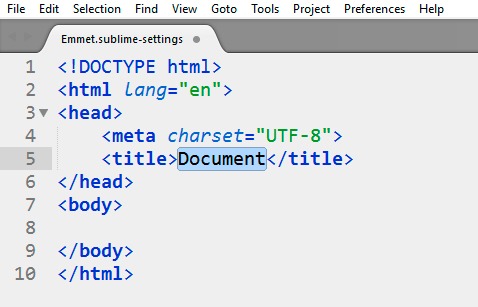 conoce una forma mas rapida de escribir codigo html y css con sublime text 3