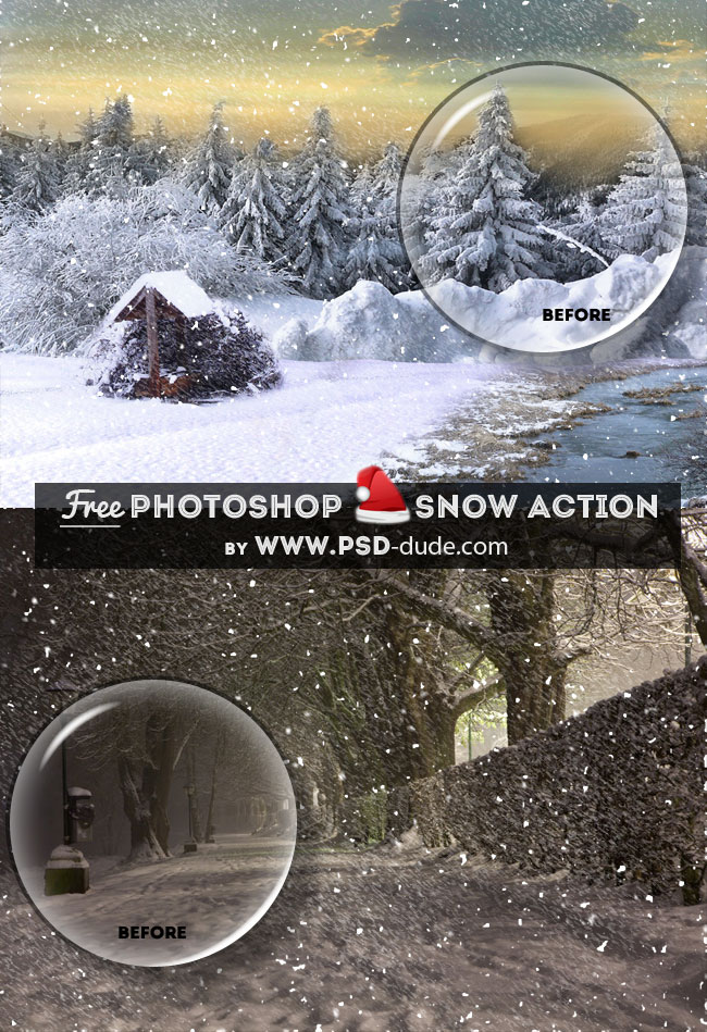 crea un efecto nieve con una accion en photoshop