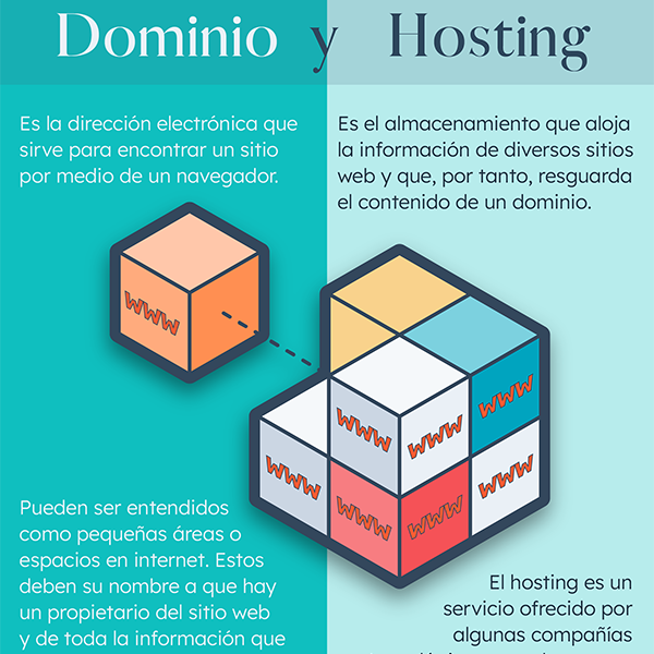 cual es la diferencia entre hosting y dominio web