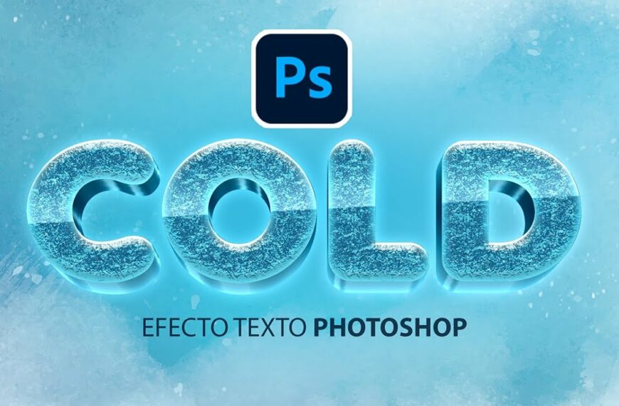 efecto de texto hielo con photoshop