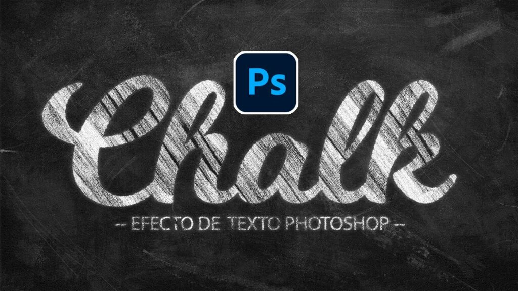 efecto texto tiza con photoshop