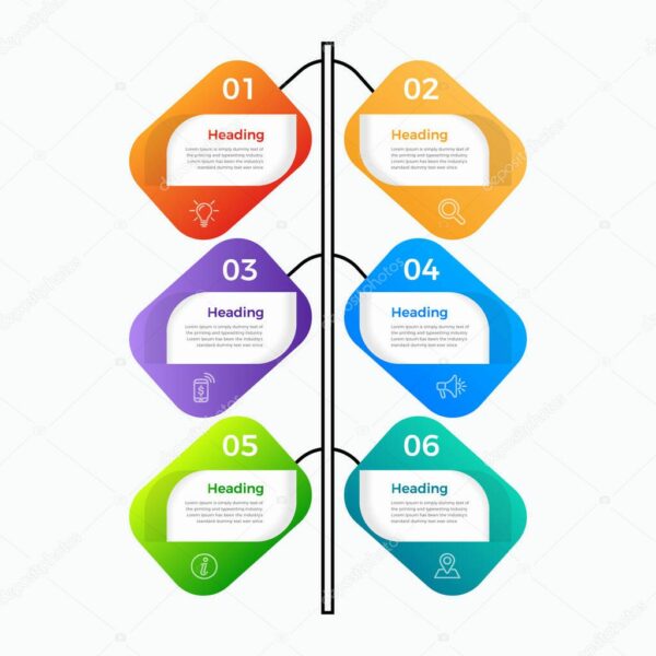 elementos para infografias de negocios en vector