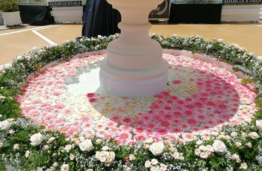 fuentes con flores que te enamoraran