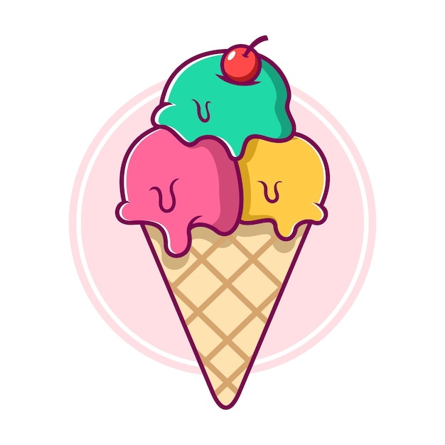 helados en vector
