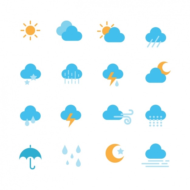 iconos del tiempo gratis