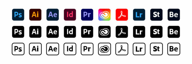 iconos programas adobe