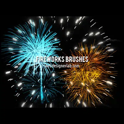 magnificos pinceles de fuegos artificiales gratis para photoshop