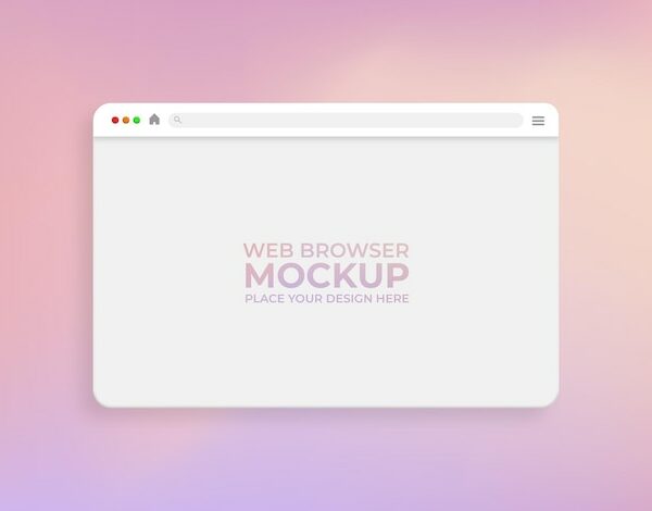 mockups de navegadores web