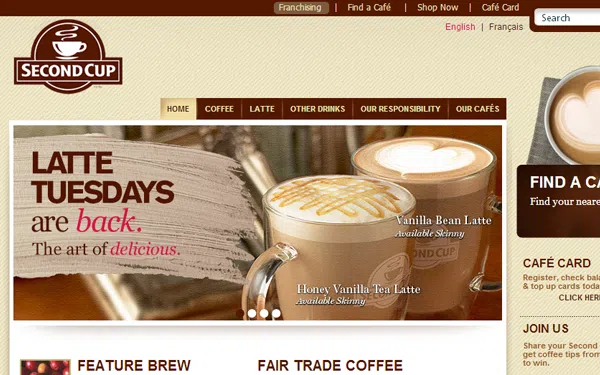paginas web de cafeterias para inspirarse