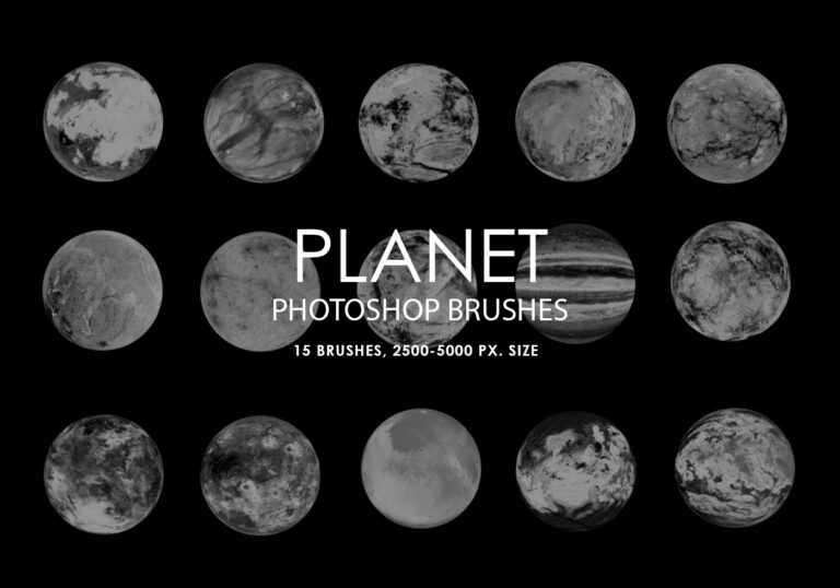pinceles de planetas para photoshop