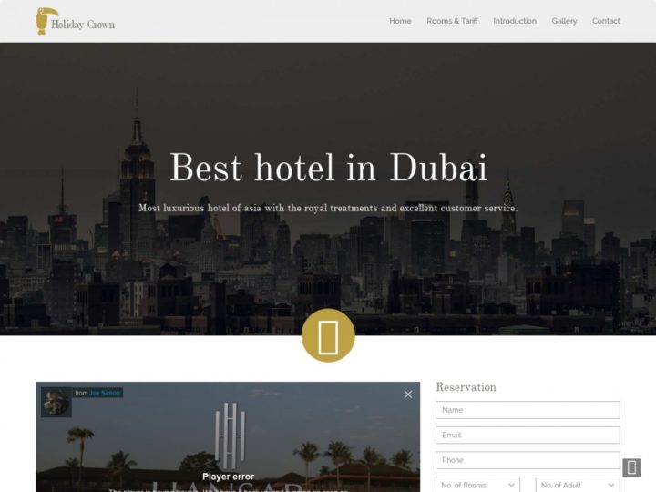 plantilla html gratis para un hotel