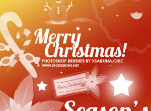 recopilacion pinceles navidad gratis para photoshop