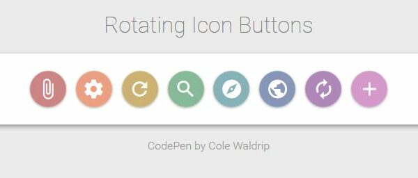 rotar iconos con css