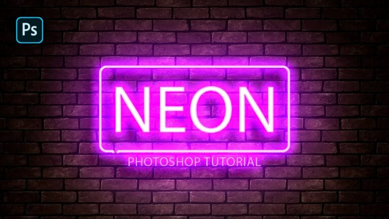 tutorial texto efecto neon en photoshop