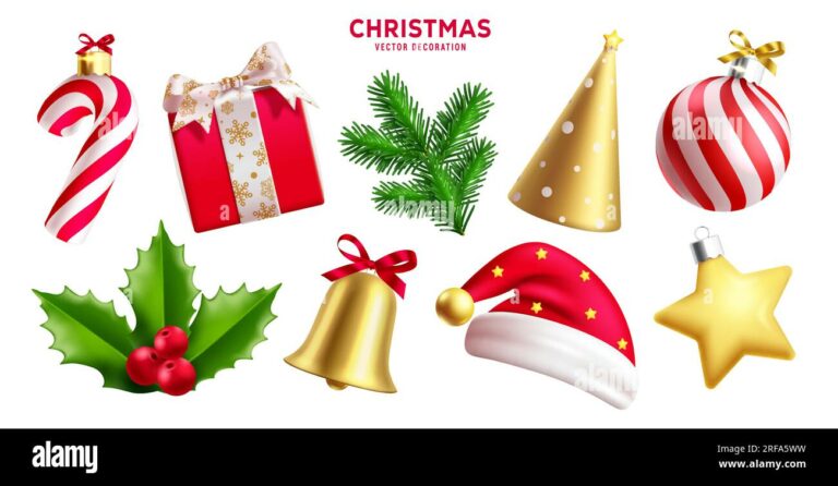 vectores de elementos de navidad