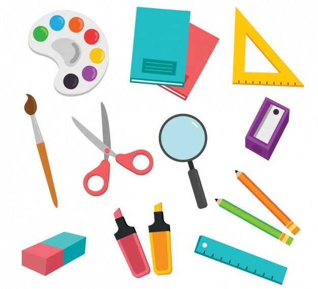 vectores de elementos del colegio