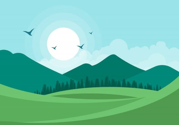 vectores de paisajes