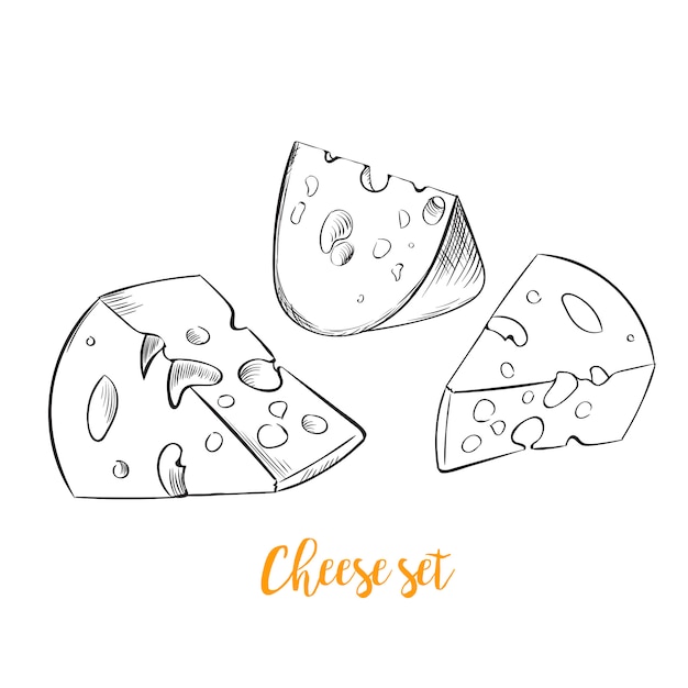 vectores de queso gratis