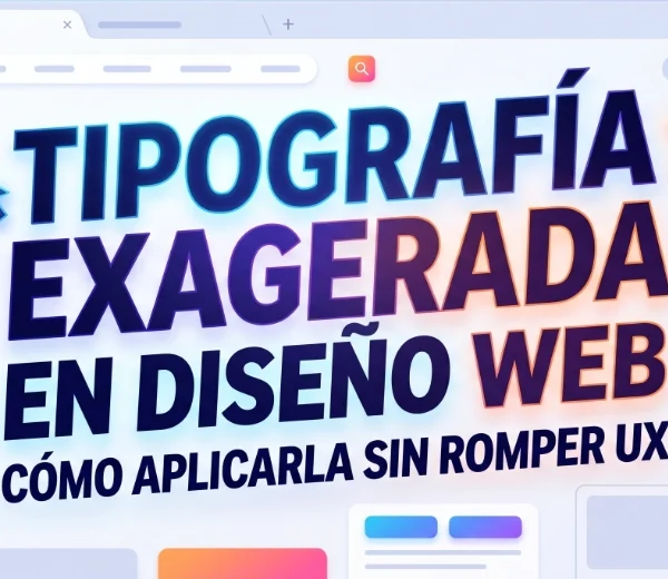 tipografia exagerada en web design