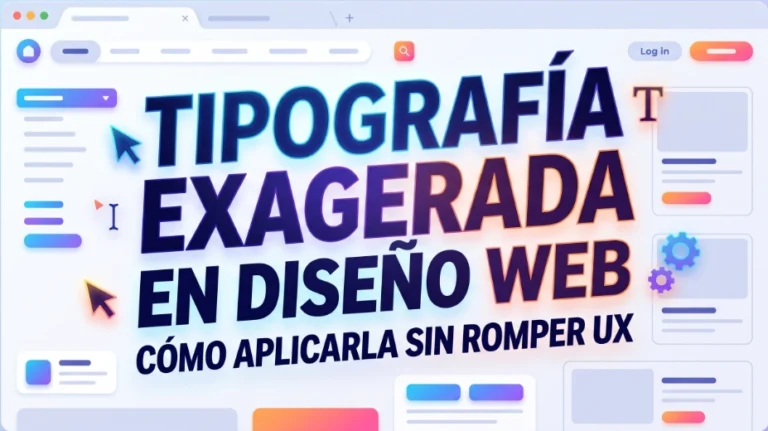 tipografia exagerada en web design