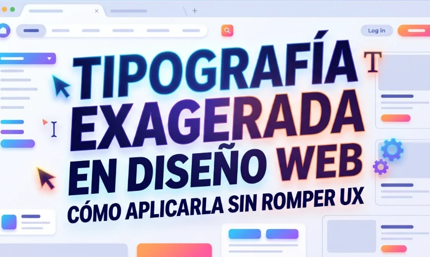 tipografia exagerada en web design