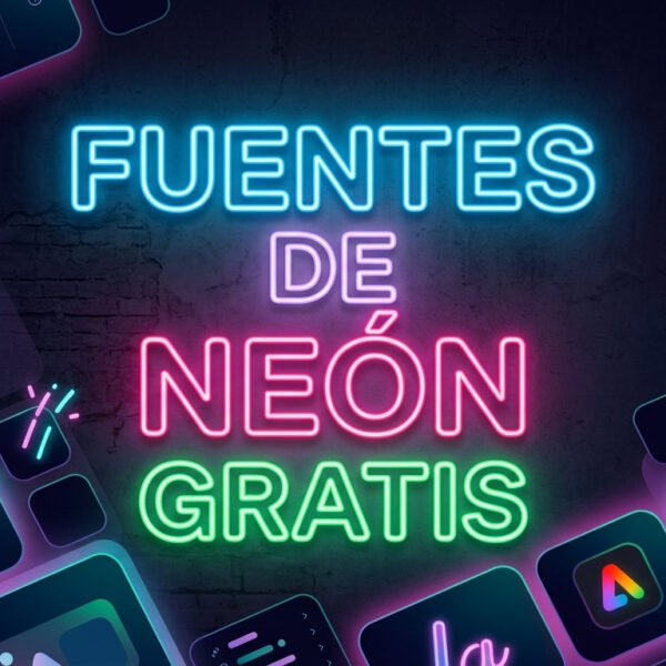 fuentes neon gratis