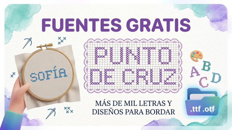 fuentes punto de cruz gratis