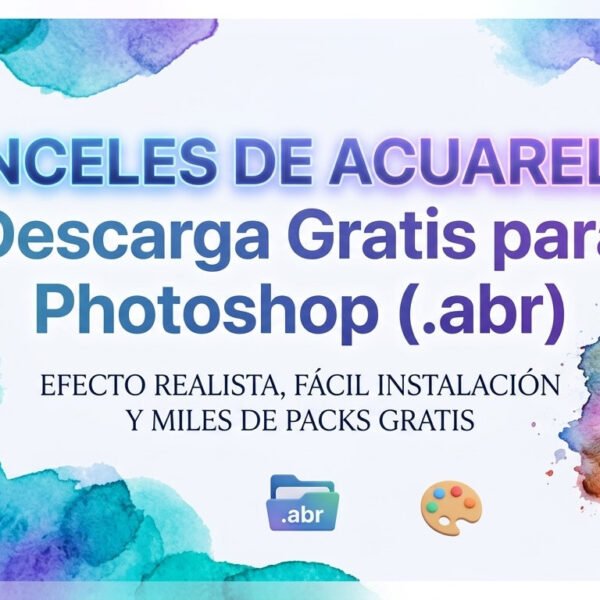 pinceles acuarela photoshop