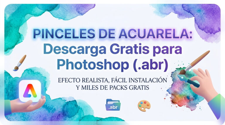 pinceles acuarela photoshop