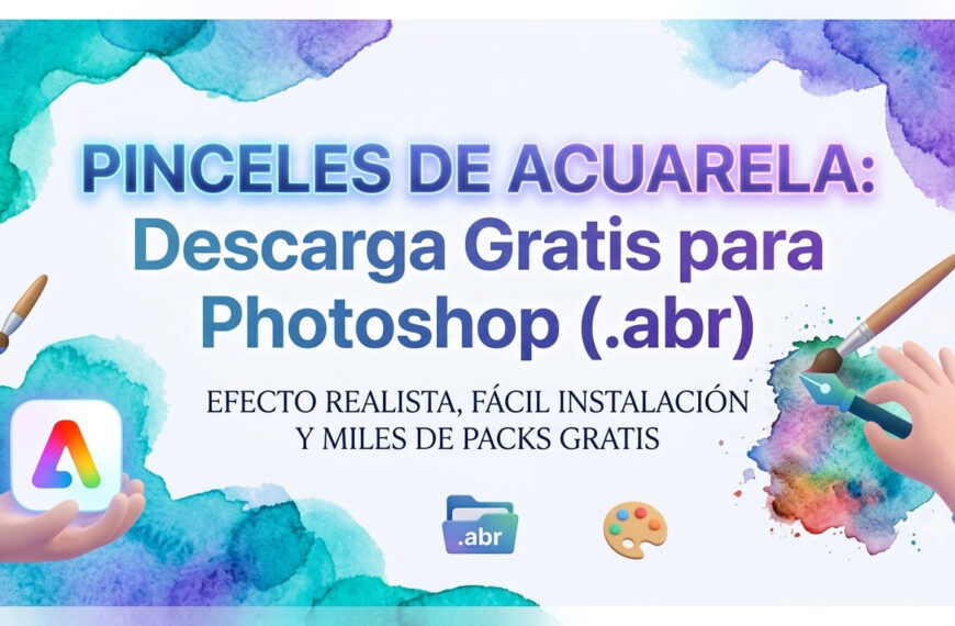 pinceles acuarela photoshop