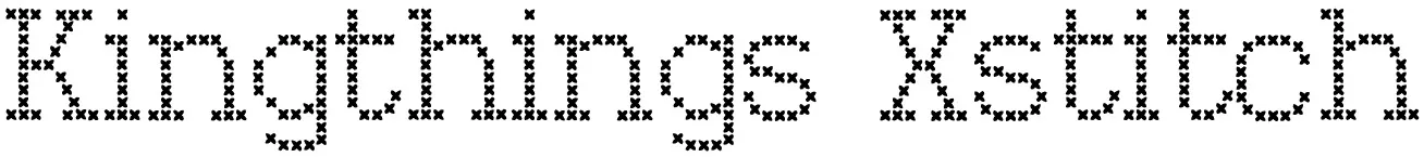 TipografĂa de bordado Kingthings Xstitch: punto de cruz fino estilo dechado