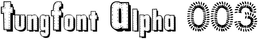TipografĂa de bordado TungFont Alpha 003: letras como parches cosidos