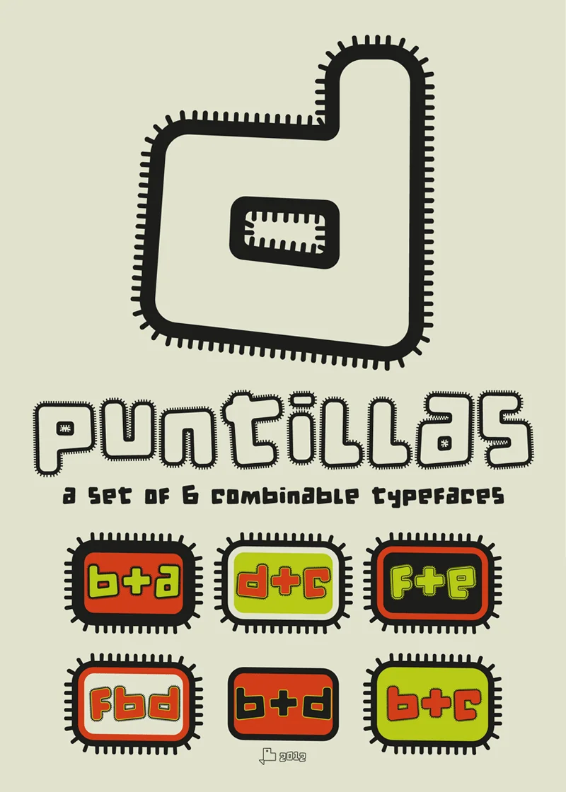TipografĂa de bordado D Puntillas: contorno de puntilla en zigzag